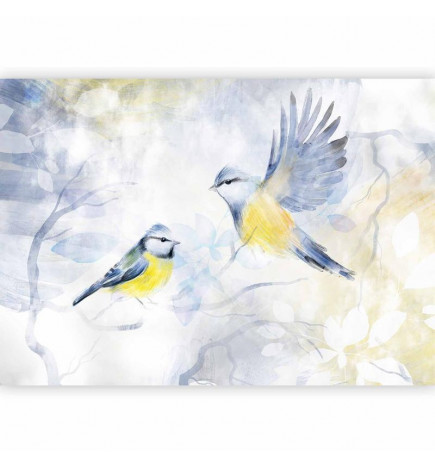 Mural de parede - Watercolor Tit - First Variant