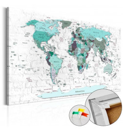 Quadro de cortiça - Sky-blue Border