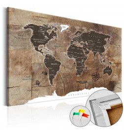 Decorative Pinboard - Wooden Mosaic