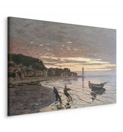 Canvas Print - Claude Monet – Hauling a Boat Ashore, Honfleur