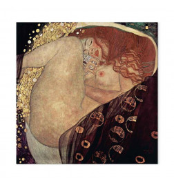 Schilderij - Gustav Klimt – Danae
