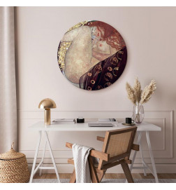 Round Canvas Print - Gustav Klimt – Danae