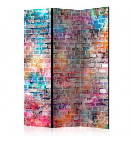 124,00 € 3-teiliges Paravent - Colourful Brick [Room Dividers]