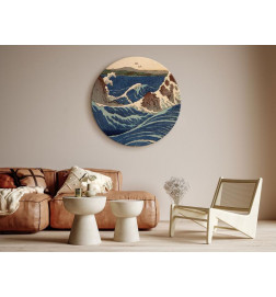 Rond schilderij - Utagawa Hiroshige – Naruto Whirlpool