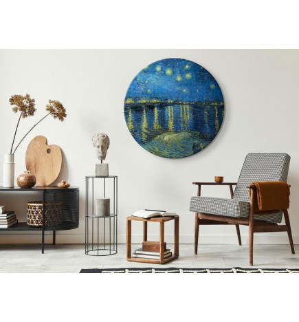 Tablou rotund - Vincent Van Gogh – Starry Night Over the Rhone