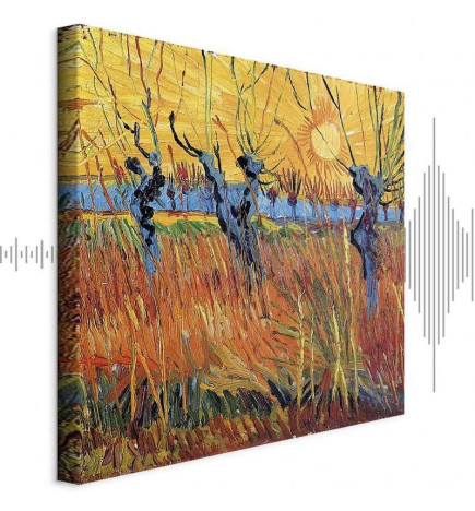 Cuadro - Vincent van Gogh – Willows at Sunset