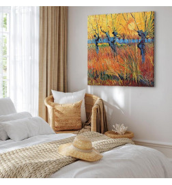 Canvas Print - Vincent van Gogh – Willows at Sunset