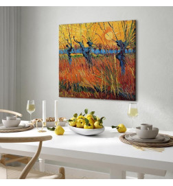 Canvas Print - Vincent van Gogh – Willows at Sunset
