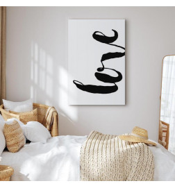 Canvas Print - Black Love (1 Part) Vertical