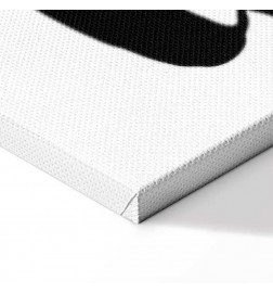 Schilderij - Black Love (1 Part) Vertical