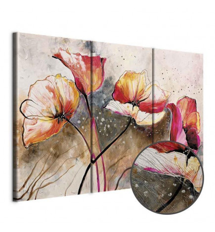 Seinapilt - Poppies lashed by the wind