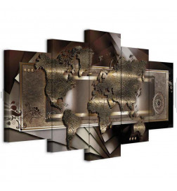 Canvas Print - Chestnut map