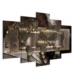 Schilderij - Chestnut map