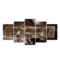 Schilderij - Chestnut map