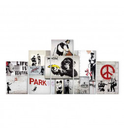 Canvas Print - Street Crimes: Banksy Art