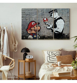 Taulu - Super Mario Mushroom Cop by Banksy