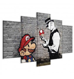 Taulu - Super Mario Mushroom Cop (Banksy)