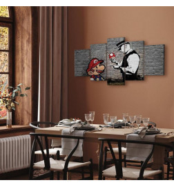 Tablou - Super Mario Mushroom Cop (Banksy)