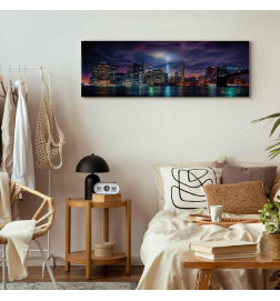 Schilderij - New York: Dark City