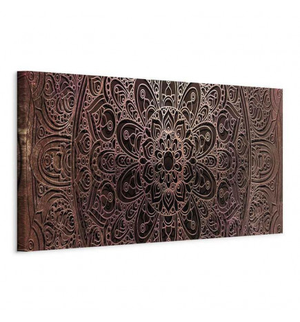 Canvas Print - Mandala: Amber Silence
