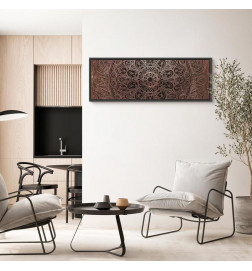 Canvas Print - Mandala: Amber Silence