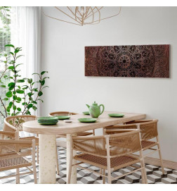 Canvas Print - Mandala: Amber Silence