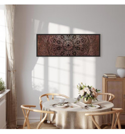 Canvas Print - Mandala: Amber Silence
