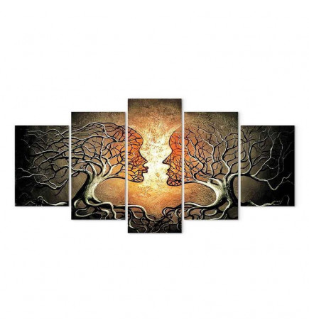 Schilderij - Love Entanglement