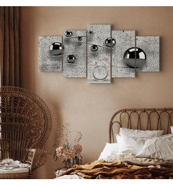 Canvas Print - Balls and Concrete (5 Parts) Wide