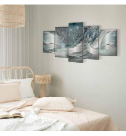 Slika - Sparkling Dandelions (5 Parts) Blue Wide