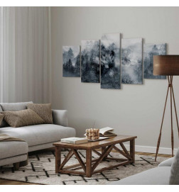 Canvas Print - Mountain Predator (5 Parts) Wide