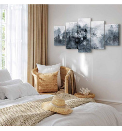 Canvas Print - Mountain Predator (5 Parts) Wide