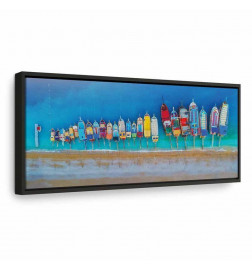 Tablou - Colourful Boats (1 Part) Narrow