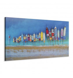 Taulu - Colourful Boats (1 Part) Narrow