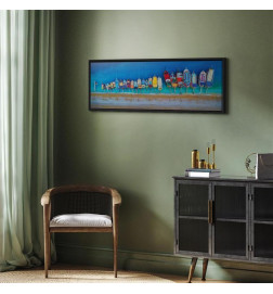 Canvas Print - Colourful Boats (1 Part) Narrow