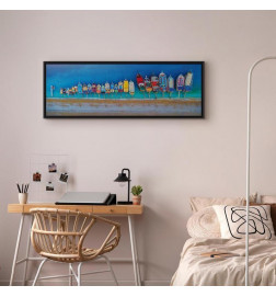 Canvas Print - Colourful Boats (1 Part) Narrow