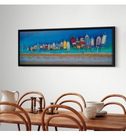 Canvas Print - Colourful Boats (1 Part) Narrow