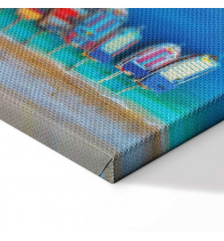 Quadro - Colourful Boats (1 Part) Narrow