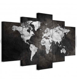 Schilderij - Dark World (5 Parts) Wide