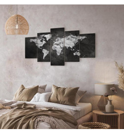 Schilderij - Dark World (5 Parts) Wide