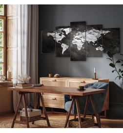 Schilderij - Dark World (5 Parts) Wide