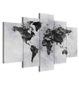 Leinwandbild - Concrete World (5 Parts) Wide