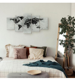 Canvas Print - Concrete World (5 Parts) Wide