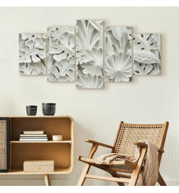 Canvas Print - Alabaster Garden (5 Parts) Wide