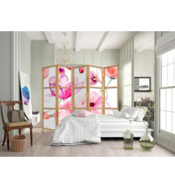 Paravento giapponese - Floral Bliss II