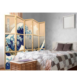 Japanese Room Divider - Great Wave in Kanagawa II