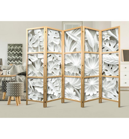 Japanese Room Divider - Alabaster Garden III