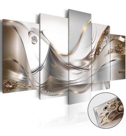 Tableau sur verre acrylique - Golden Flight