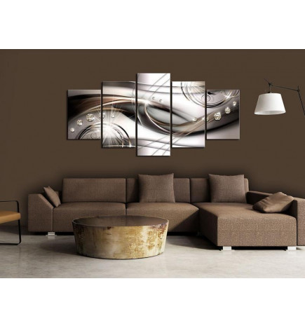 Quadro su vetro acrilico - Brown Glitter