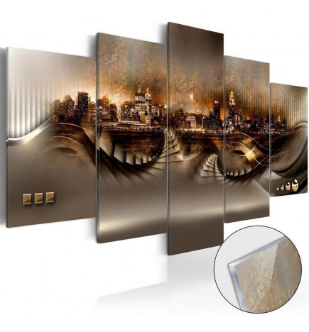 Tablou pe sticlă acrilică - Lost City